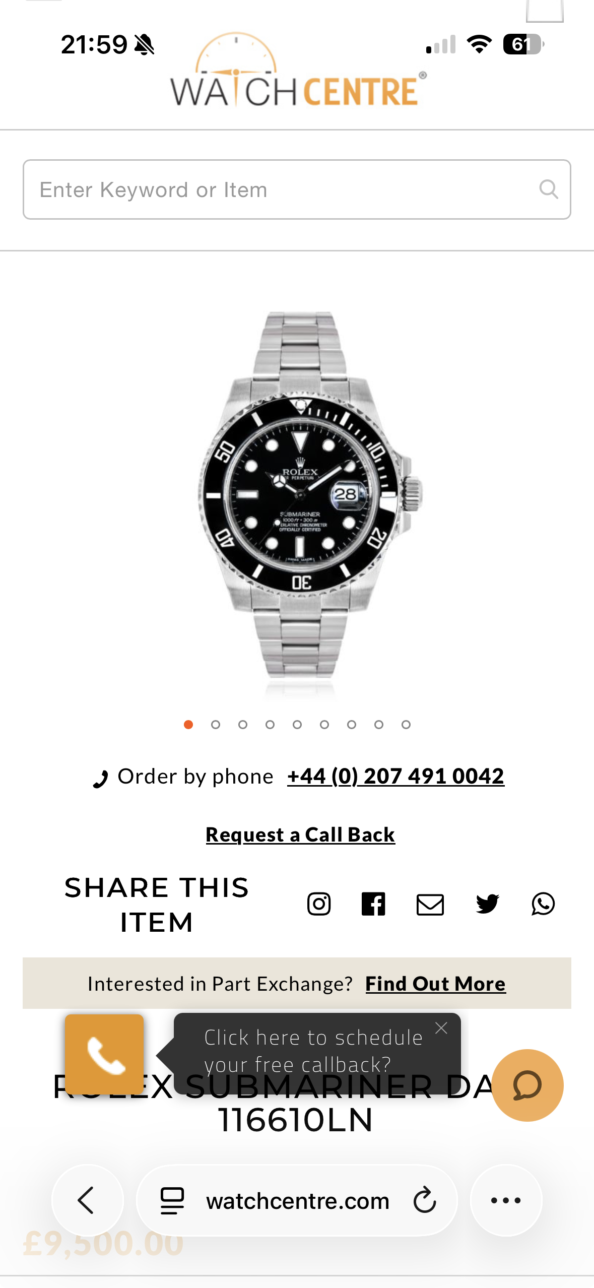 Rolex Submariner Date 40mm Stainless Steel 116610LN Rolex Submariner Date 40mm Stainless Steel 116610LN